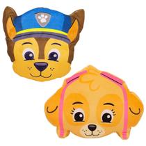COMP Kit Almofadas Infantis Formato Huggy Patrulha Canina: Chase e Skye Zona Criativa