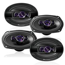 COMP Kit Alto Falante Pioneer TS-6960BR 6x9 Polegadas Quadriaxial 100WRMS 4 Ohms Bobina Simples