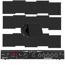 COMP Kit Amplificador Ths 3600 Taramps + 16 Arandelas Taramps Preto 120 W