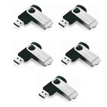 COMP Kit Armazenamento 5 Pen drives 64 Gb Twist 2 - PD590 Preto - Multilaser COMP Kit Armazenamento 5 Pen drives 64 Gb Twist 2 - PD590 Preto - Multilaser