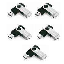 COMP Kit Armazenamento 5 Pen drives 64 Gb Twist 2 - PD590 Preto - Multilaser COMP Kit Armazenamento 5 Pen drives 64 Gb Twist 2 - PD590 Preto - Multilaser