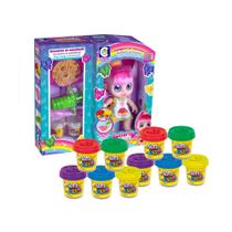 COMP Kit Boneca Butterfly Rainbow Massinha de Modelar + 10 Potes Coti Massa Tutti Frutti Cotiplás COMP Kit Boneca Butterfly Rainbow Massinha de Modelar + 10 Potes Coti Massa Tutti Frutti Cotiplás
