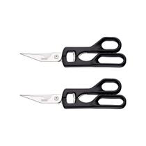 COMP Kit c/ 2 Tesouras Trinchantes Supercort Aço Inox Cor Preto 9" Tramontina - 25920169