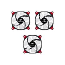 COMP Kit c/ 3 Cooler para Gabinete 120X120 30LED Vermelho STORM C3Tech F7-L130RD COMP Kit c/ 3 Cooler para Gabinete 120X120 30LED Vermelho STORM C3Tech F7-L130RD