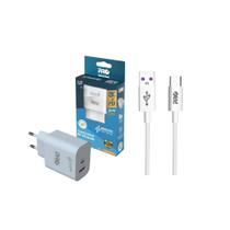 COMP Kit Carregador Universal Ultrarrápido QC+PD 20W + Cabo USB / USB tipo C 1 Metro Pro Eletronic COMP Kit Carregador Universal Ultrarrápido QC+PD 20W + Cabo USB / USB tipo C 1 Metro Pro Eletronic