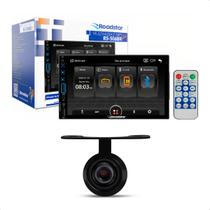 COMP Kit Central Multimídia 7pol RS-506BR Touch Bluetooth Micro SD AUX USB Com Controle + Câmera de Ré Borboleta