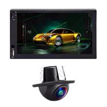 COMP Kit Central Multimídia MP5 1din 7" UBS SD Bluethooth Touch + Câmera de Ré 160