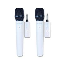 COMP Kit com 2 Microfones sem Fio Dinâmico AR100 HT na cor Branca Leson COMP Kit com 2 Microfones sem Fio Dinâmico AR100 HT na cor Branca Leson