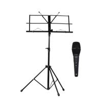 COMP Kit Completo Voz e Apresentações - Microfone LS6-VK + Suporte para Partitura Hayonik SP100