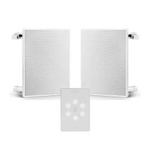 COMP Kit de Som Ambiente para Sala de até 50m² - Amplificador de Parede HS Wall + 2 Caixas de Som de Embutir 40W COMP Kit de Som Ambiente para Sala de até 50m² - Amplificador de Parede HS Wall + 2 Caixas de Som de Embutir 40W