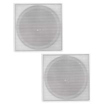 COMP Kit Duas Arandelas Quadradas Brancas Ativas Tweeter 70W 8Ohms Bluetooth Bivolt - Orion COMP Kit Duas Arandelas Quadradas Brancas Ativas Tweeter 70W 8Ohms Bluetooth Bivolt - Orion