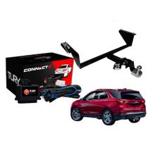 COMP Kit Engate Fixo Chevrolet Equinox 17/21 Braconi + Módulo Iluminação de Carretas Engate Tury