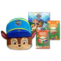 COMP Kit Escolar Patrulha Canina Chase - Mochila, Lápis 12 Cores, Hidrocor e Livro de Colorir