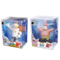 COMP Kit Fandom Box Bob Esponja: Sandy + Patrick Estrela Bonecos Colecionáveis em Vinil Atóxico