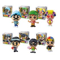 COMP Kit Fandom Box Turma do Chaves Boneco Miniatura Colecionável 16cm Vinil Atóxico Lider - 3493