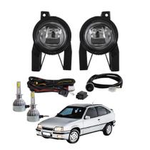 COMP Kit Farol Auxiliar Kadett 1996 a 1999 Shocklight + Par Lâmpadas LED H3 Super Nano