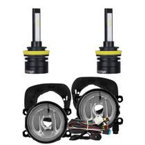 COMP Kit Farol de Milha Renault Logan Sandero Clio Duster + Lâmpadas LED Headlight S14 Nano
