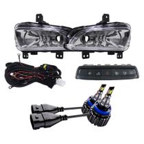 COMP Kit Farol de Milha Strada Freedom 2020 c/ Desembaçador Traseiro + 2 Lâmpadas LED