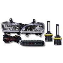 COMP Kit Farol de Milha Strada Freedom 2020 + Par de Lâmpadas LED Headlight S14 Nano