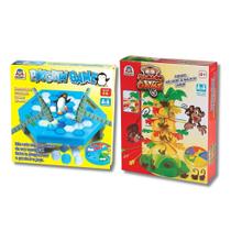 COMP Kit Jogos de Equilíbrio - Macaco Game e Pinguim Game Quebra Gelo Braskit COMP Kit Jogos de Equilíbrio - Macaco Game e Pinguim Game Quebra Gelo Braskit