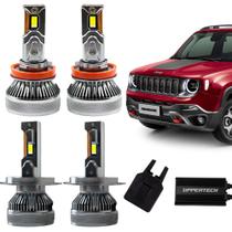 COMP Kit LED Automotiva Ultra Extreme White H4 + H11 Renegade 2016 A 2020 - Uppertech