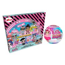 COMP Kit LOL Surprise Viagem pelo Mundo 214 Peças + 1 Boneca Bubble Surprise Lil Sisters Sortida