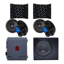 COMP Kit Manta Acústica 10 Folhas + 4 Alto Falantes 6" + Amplificador 4 Canais + Subwoofer 8" 200W COMP Kit Manta Acústica 10 Folhas + 4 Alto Falantes 6" + Amplificador 4 Canais + Subwoofer 8" 200W