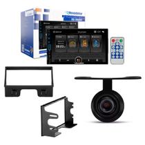 COMP Kit Multimídia 2 Din MP5 7" Polo 02/14 + Moldura 2 Din + Câmera de Ré Borboleta 12V