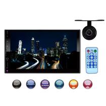 COMP Kit Multimídia 2Din 7 Pol HT-3000 H-Tech + Câmera de Ré Borboleta 12V