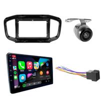 COMP Kit Multimídia 9 Pol CarPlay Android Auto Strada Fiorino + Moldura + Chicote + Câmera Ré COMP Kit Multimídia 9 Pol CarPlay Android Auto Strada Fiorino + Moldura + Chicote + Câmera Ré