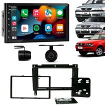COMP Kit Multimidia Android Auto Carplay Parati Saveiro Gol G3 Preto + Câmera de ré H-Tech COMP Kit Multimidia Android Auto Carplay Parati Saveiro Gol G3 Preto + Câmera de ré H-Tech