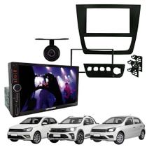 COMP Kit Multimídia Gol Saveiro Voyage G6 RS401BR Roadstar + Moldura + Câmera de Ré