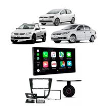 COMP Kit Multimidia Gol Voyage Saveiro G5 + Câmera de Ré Android 13 7" 2+32GB Carplay e Android Auto - HT-7210CA
