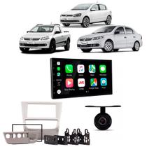 COMP Kit Multimidia Gol Voyage Saveiro G6 + Câmera de Ré Android 13 7" 2+32GB Carplay e Android Auto - HT-7210CA