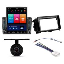 COMP Kit Multimidia Kicks Quad-core Carplay Android Tesla HT-9700CA + Moldura + Câmera + Chicote