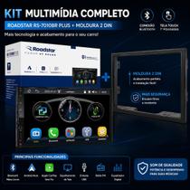 COMP Kit Multimidia Mp5 2 Din Carplay Android Auto Roadstar RS7007BR + Moldura Golf Polo Fox Fiesta COMP Kit Multimidia Mp5 2 Din Carplay Android Auto Roadstar RS7007BR + Moldura Golf Polo Fox Fiesta