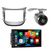 COMP Kit Multimídia MP5 2Din 7” CarPlay Sem Fio + Câmera de Ré + Moldura HB20 2012 até 2019