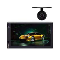 COMP Kit Multimídia MP5 7" Touch H-Tech HT-2700 + Câmera de Ré Borboleta Visão Noturna