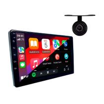 COMP Kit Multimídia MP5 tela de vidro 9" SLIM 4x60W RMS ESP/AA sem Fio H-Tech + Câmera de Ré