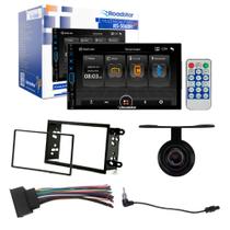 COMP Kit Multimídia RS-506BR Onix 12/19 + Moldura 7" + Câmera Ré + Chicote + Adaptador Antena