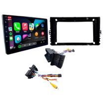 COMP Kit Multimidia T-CROSS 2+32gb c/ Cambus + Moldura VW 9" Preto + Kit de Controle Canplus