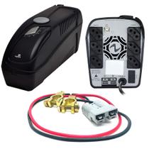 COMP Kit Nobreak Ragtech 700VA Senoidal 4164 Easy Pro Trivolt + Cabo de Bateria 12v COMP Kit Nobreak Ragtech 700VA Senoidal 4164 Easy Pro Trivolt + Cabo de Bateria 12v