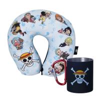 COMP Kit One Piece Almofada de Pescoço + Caneca Mosquetão Aço Inox Zona Criativa COMP Kit One Piece Almofada de Pescoço + Caneca Mosquetão Aço Inox Zona Criativa