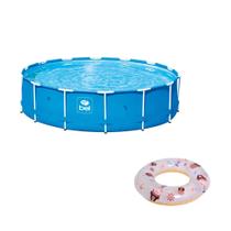 COMP Kit Piscina de Armação 7000 Litros Bel - 510700 + Boia Infantil Pirata 60cm Atrio - ES294