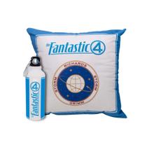 COMP Kit Quarteto Fantástico Almofada + Garrafa Alumínio 500ml Mosquetão Marvel Zona Criativa COMP Kit Quarteto Fantástico Almofada + Garrafa Alumínio 500ml Mosquetão Marvel Zona Criativa