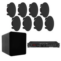 COMP Kit Sistema Som Ambiente Taramps com Subwoofer 400W + Amplificador THS-6000 + 8 Arandelas 6" COMP Kit Sistema Som Ambiente Taramps com Subwoofer 400W + Amplificador THS-6000 + 8 Arandelas 6"