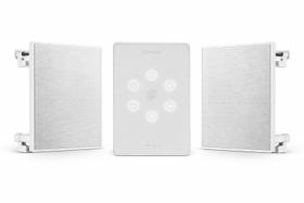 COMP Kit Som Ambiente para Cozinha até 30m² com Amplificador Hs Wall + 2 arandelas 70W