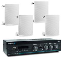 COMP Kit Som Ambiente Pequenos Comercios Farmácias e Recepções Arandela FR 40W - FRAHM COMP Kit Som Ambiente Pequenos Comercios Farmácias e Recepções Arandela FR 40W - FRAHM