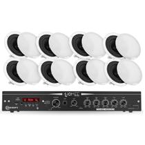 COMP Kit Som Ambiente THS 4600 + 8 Arandelas Redonda 40w 6" Taramps COMP Kit Som Ambiente THS 4600 + 8 Arandelas Redonda 40w 6" Taramps