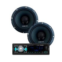 COMP Kit Som Automotivo Roadstar RS2714BR Bluetooth + Alto Falantes Audiophonic CN650 6,5 COMP Kit Som Automotivo Roadstar RS2714BR Bluetooth + Alto Falantes Audiophonic CN650 6,5